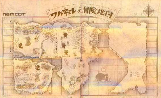 ワルキューレの冒険 地図